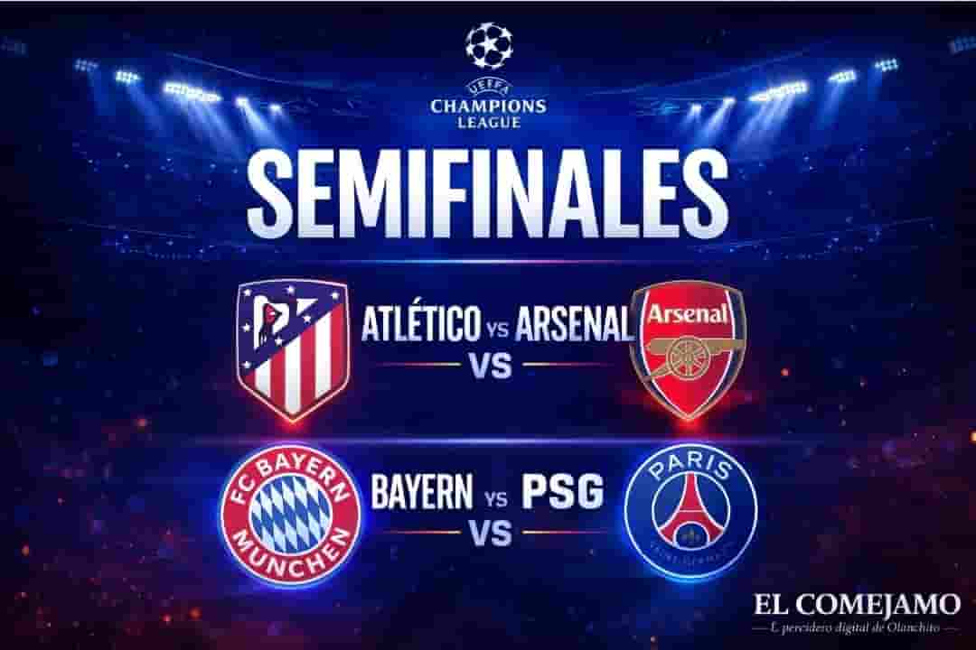 Atlético-Arsenal y PSG-Bayern Múnich, las semifinales de la Liga de Campeones